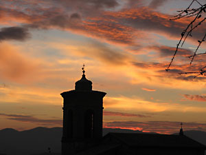 Sunset in Poreta, Umbria
