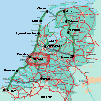 netherlands cycling route map