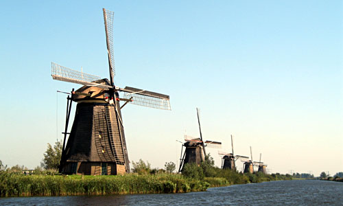 kinderdik windmills netherlands